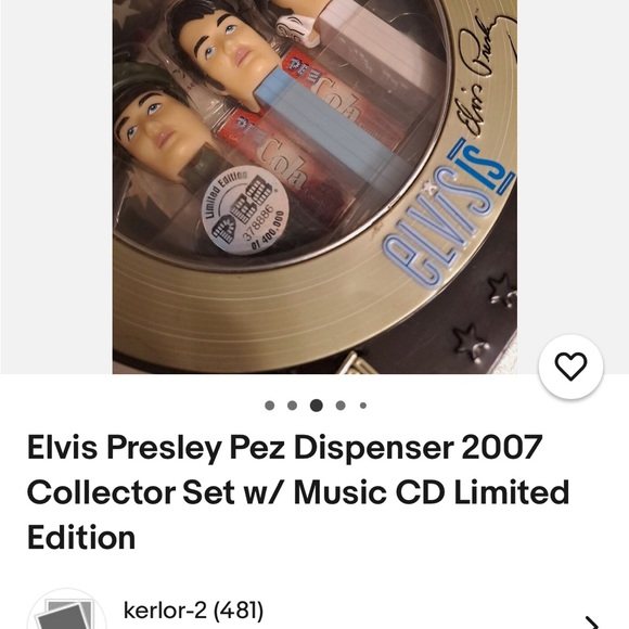 Elvis Presley Pez Dispenser 2007 Collector Set w/ Music CD Limited Edition. New! - Picture 6 of 6